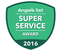 Angie's Super Service Award 2016 for HVAC