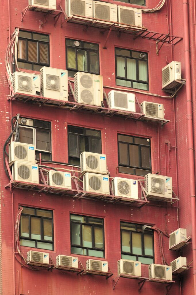 AC is blowing hot air